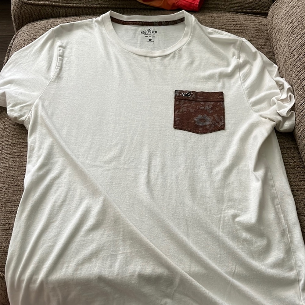 Hollister white shirt
